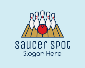 Modern Bowling Game logo design