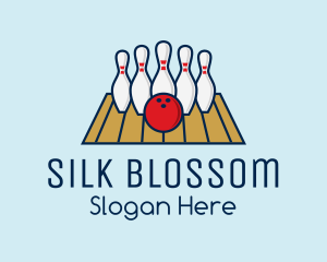 Modern Bowling Game logo design