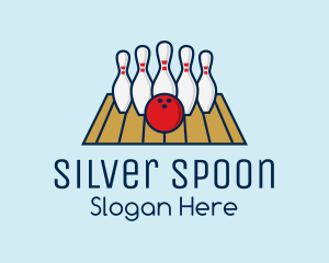 Modern Bowling Game logo design