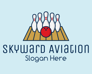 Modern Bowling Game logo design