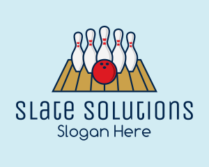 Modern Bowling Game logo design