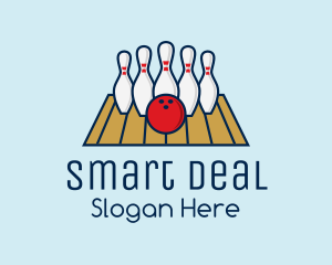 Modern Bowling Game logo design