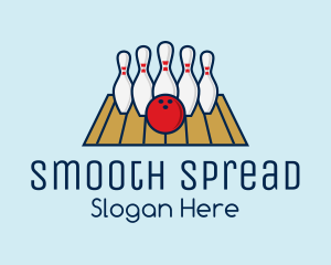 Modern Bowling Game logo design