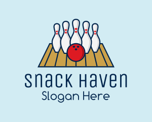 Modern Bowling Game logo design