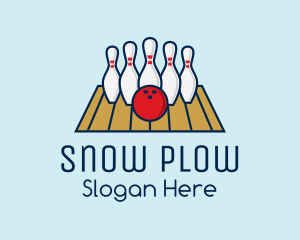 Modern Bowling Game logo design