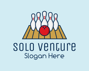 Modern Bowling Game logo design