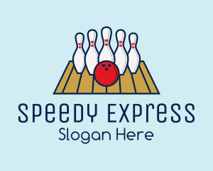 Modern Bowling Game logo design