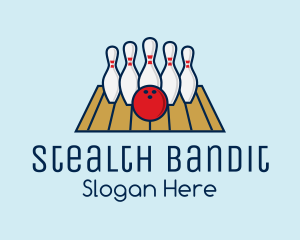 Modern Bowling Game logo design