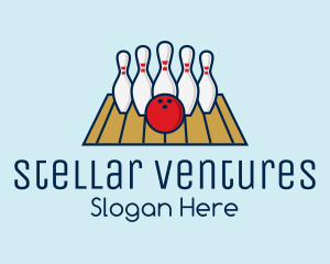 Modern Bowling Game logo design