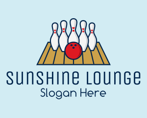 Modern Bowling Game logo design