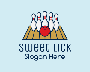 Modern Bowling Game logo design