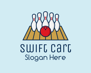 Modern Bowling Game logo design