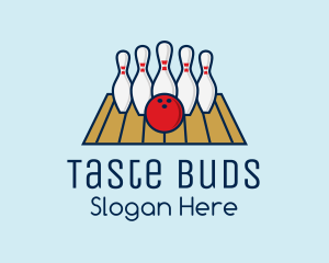 Modern Bowling Game logo design