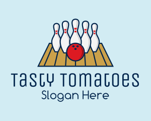 Modern Bowling Game logo design