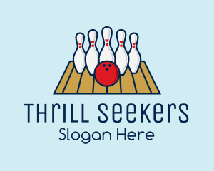 Modern Bowling Game logo design