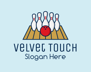 Modern Bowling Game logo design