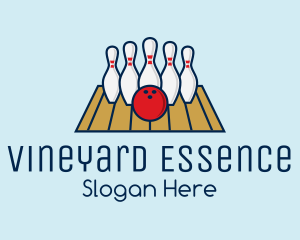 Modern Bowling Game logo design