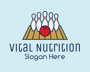 Modern Bowling Game logo design