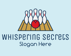 Modern Bowling Game logo design