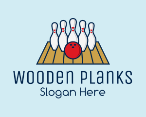 Modern Bowling Game logo design