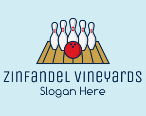 Modern Bowling Game logo design