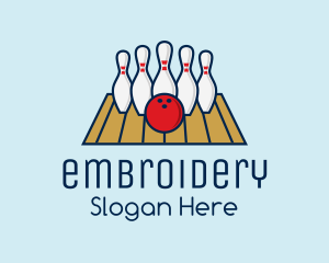 Modern Bowling Game logo design