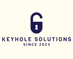 Keyhole - Secure Keyhole Lock logo design