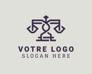 Violet - Violet Legal Scale logo design