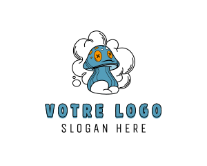 Vape - Psychedelic Mushroom Vape logo design