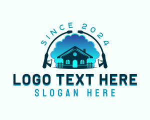 Disinfect - Home Roof Cleaning logo design