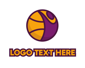 Hoop - Basketball Sport Player logo design