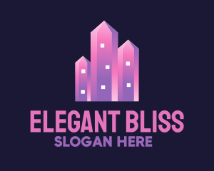 Structure - Pink Crystal Buildings logo design