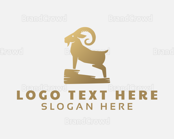 Golden Mountain Goat Logo