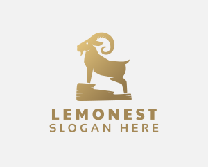 Golden Mountain Goat Logo