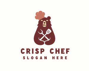 Grizzly Bear Chef logo design