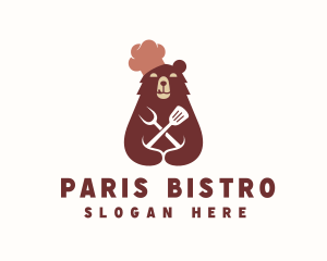 Grizzly Bear Chef logo design