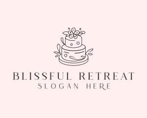 Food Blog - Wedding Cake Dessert logo design