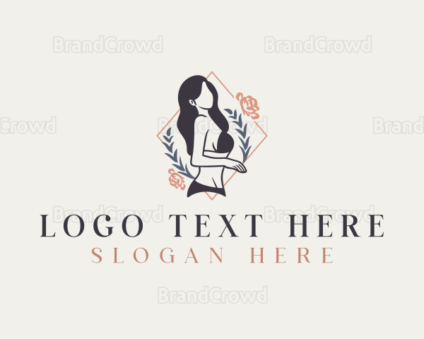 Sexy Lingerie Woman Logo