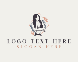 Beauty - Sexy Lingerie Woman logo design