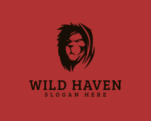 Wild Lion Mane logo design