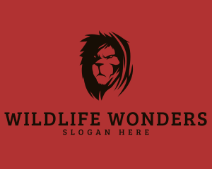 Zoologist - Wild Lion Mane logo design