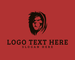 Lion - Wild Lion Mane logo design