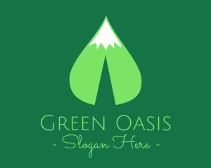 Green Leaf Mountain logo design