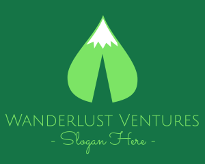 Traveller - Green Leaf Mountain logo design