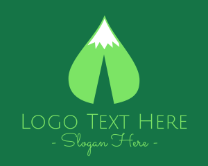 Traveller - Green Leaf Mountain logo design