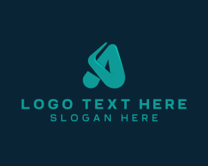 Letter A - Advertising Media Tech logo design