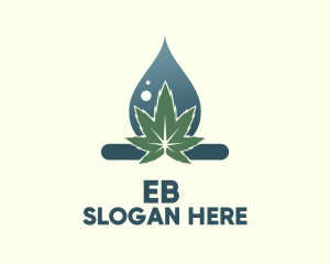 Cannabis Oil Droplet  Logo