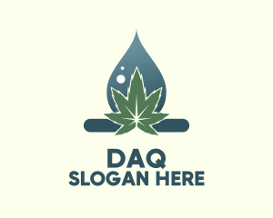Cannabis Oil Droplet  Logo