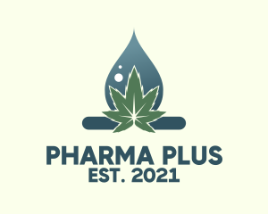 Drugs - Cannabis Oil Droplet logo design