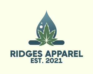 Cannabis Oil Droplet  logo design